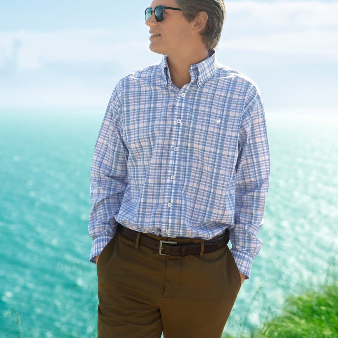 Nassau Performance Plaid Dress Shirt – Southern Marsh Collection