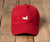 Crimson Hat with White Duck | Southern Marsh Signature Hat