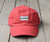 Vintage Red Hat with Tag | Tag Hat