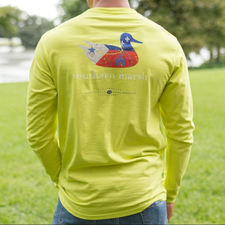 Authentic Heritage Tee, Louisiana, Long Sleeve