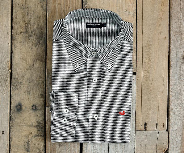 Black Houndstooth with Red Duck