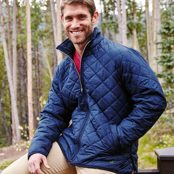 Quilted jacket with hood online