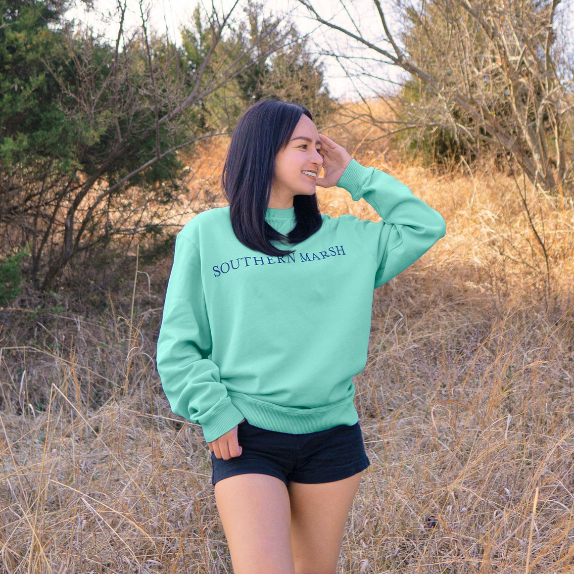 Southern Marsh Seawash Sweatshirt in Dark Bluebonnet main image 0