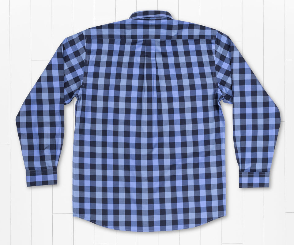 Southern Marsh Pickens Gingham Dress Shirt | 100% Cotton Poplin, Wrinkle-Free, Button-Down Collar