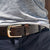 Dark Brown | Stamped Leather Belt | LS