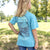 Washed Barbados Blue | Youth Relax & Explore Tee | Canoe